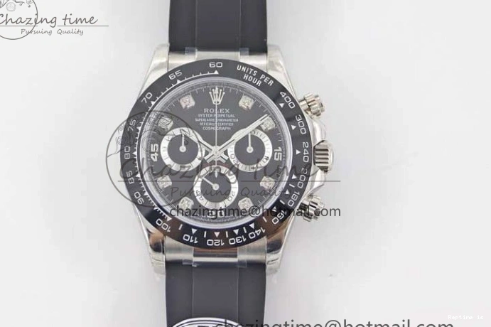 1218 Breathable Daytona 116519 SS TWF 1:1 Best Edition 904L Steel Black Diamonds Dial on Oysterflex Strap A 2413